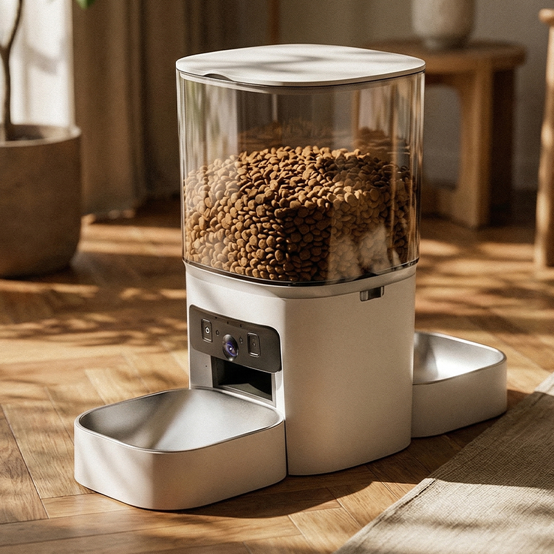 MAS-3007 Dual-Lens Smart Pet Feeder na may 6L Transparent Hopper MAS-3007 Dual-Lens Smart Pet Feeder na may 6L Transparent Hopper